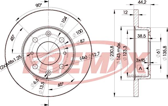 FREMAX BD-3169 - Спирачен диск vvparts.bg