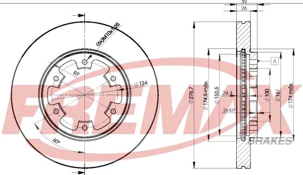 FREMAX BD-3101 - Спирачен диск vvparts.bg