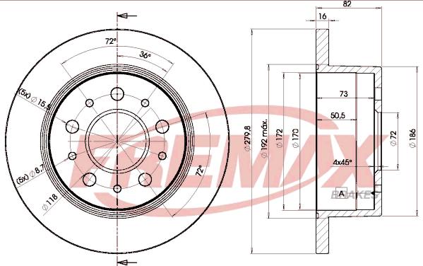 FREMAX BD-3806 - Спирачен диск vvparts.bg