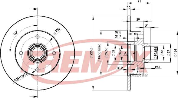 FREMAX BD-3393 - Спирачен диск vvparts.bg