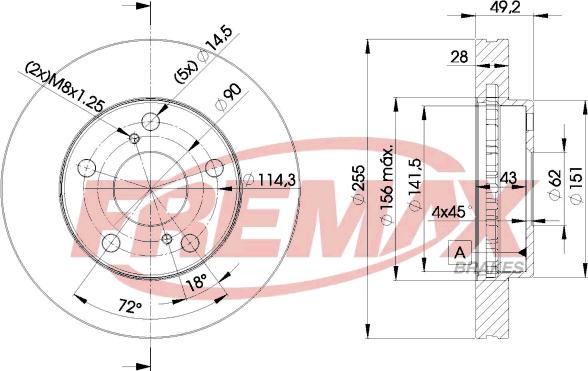 FREMAX BD-3302 - Спирачен диск vvparts.bg