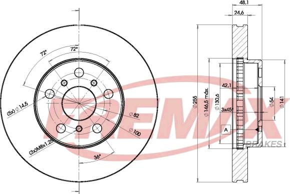 FREMAX BD-3286 - Спирачен диск vvparts.bg