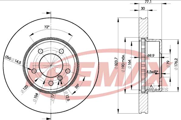 FREMAX BD-3221 - Спирачен диск vvparts.bg