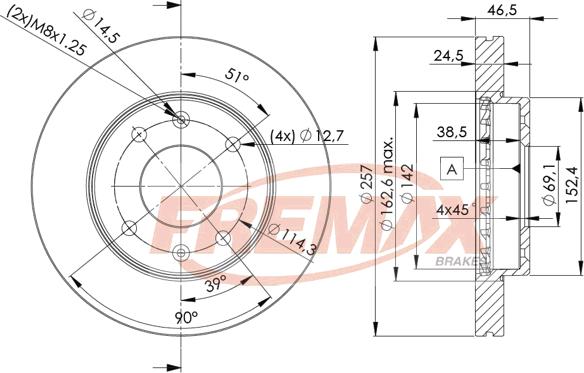 FREMAX BD-2902 - Спирачен диск vvparts.bg