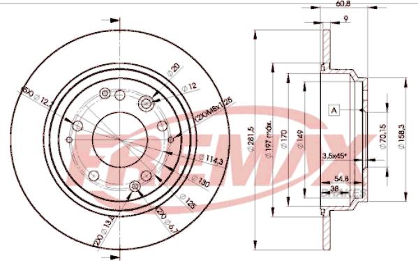 FREMAX BD-2469 - Спирачен диск vvparts.bg