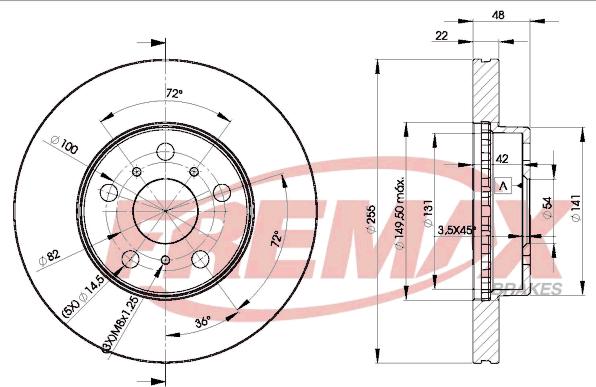 FREMAX BD-2090 - Спирачен диск vvparts.bg