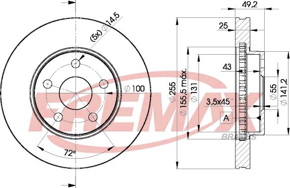 FREMAX BD-2047 - Спирачен диск vvparts.bg