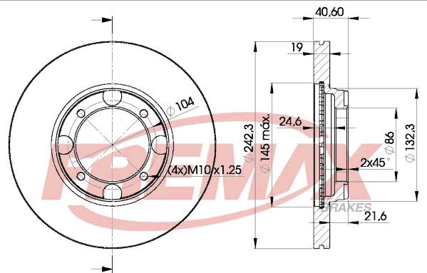 FREMAX BD-2135 - Спирачен диск vvparts.bg