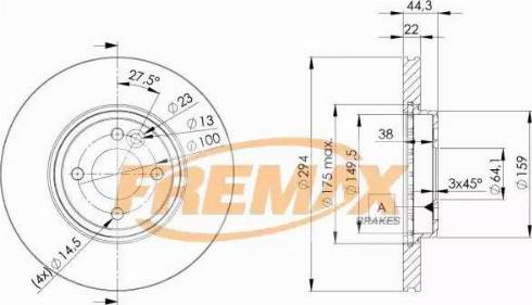 FREMAX BD-2892 - Спирачен диск vvparts.bg