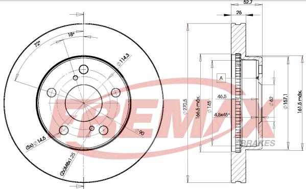 FREMAX BD-2810 - Спирачен диск vvparts.bg