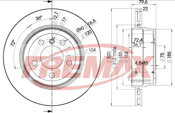 FREMAX BD-2218 - Спирачен диск vvparts.bg