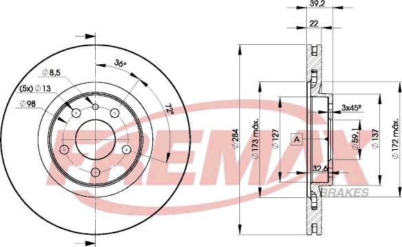 FREMAX BD-7948 - Спирачен диск vvparts.bg