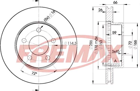 FREMAX BD-7925 - Спирачен диск vvparts.bg