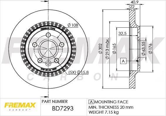 FREMAX BD-7293 - Спирачен диск vvparts.bg