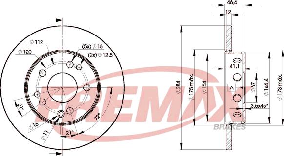 FREMAX BD-7210 - Спирачен диск vvparts.bg