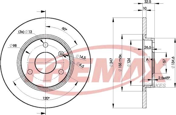 FREMAX BD-7276 - Спирачен диск vvparts.bg