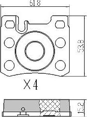 FREMAX FBP-0927 - Комплект спирачно феродо, дискови спирачки vvparts.bg