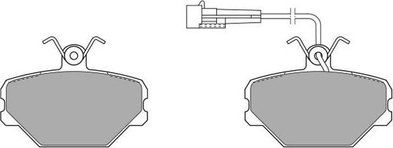 FREMAX FBP-0596 - Комплект спирачно феродо, дискови спирачки vvparts.bg