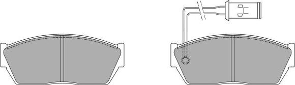 FREMAX FBP-0620 - Комплект спирачно феродо, дискови спирачки vvparts.bg