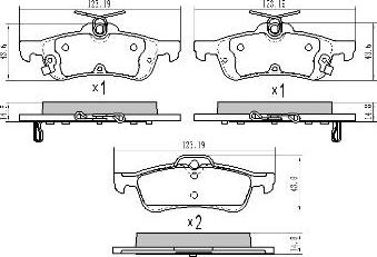 FREMAX FBP-0029 - Комплект спирачно феродо, дискови спирачки vvparts.bg