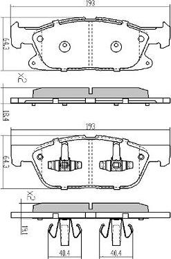 FREMAX FBP-0078 - Комплект спирачно феродо, дискови спирачки vvparts.bg