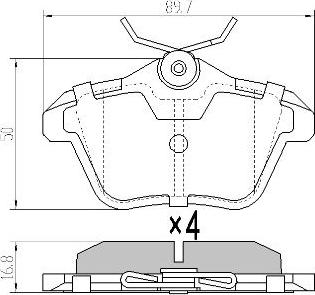 FREMAX FBP-0894 - Комплект спирачно феродо, дискови спирачки vvparts.bg