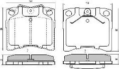 FREMAX FBP-0842 - Комплект спирачно феродо, дискови спирачки vvparts.bg