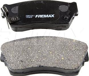 FREMAX FBP-0301 - Комплект спирачно феродо, дискови спирачки vvparts.bg