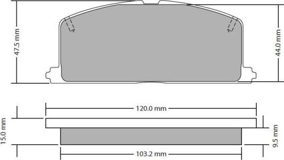 FREMAX FBP-0303 - Комплект спирачно феродо, дискови спирачки vvparts.bg