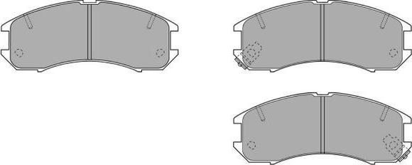 FREMAX FBP-0740 - Комплект спирачно феродо, дискови спирачки vvparts.bg