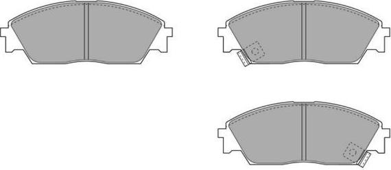 FREMAX FBP-0714-01 - Комплект спирачно феродо, дискови спирачки vvparts.bg