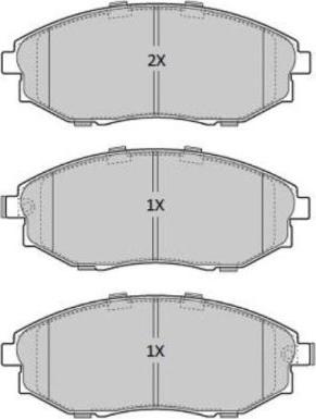 FREMAX FBP-1903 - Комплект спирачно феродо, дискови спирачки vvparts.bg