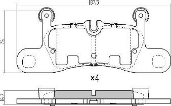 FREMAX FBP-1916 - Комплект спирачно феродо, дискови спирачки vvparts.bg