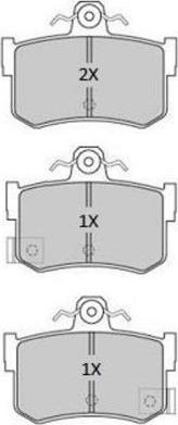 FREMAX FBP-1910 - Комплект спирачно феродо, дискови спирачки vvparts.bg