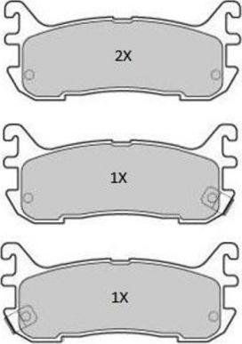 FREMAX FBP-1912 - Комплект спирачно феродо, дискови спирачки vvparts.bg