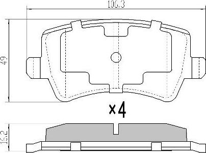 FREMAX FBP-1497 - Комплект спирачно феродо, дискови спирачки vvparts.bg