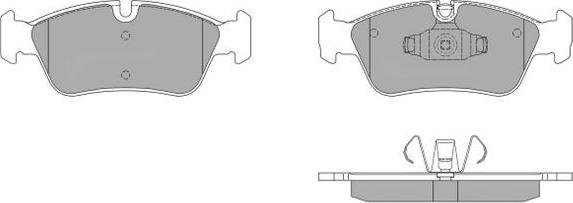 FREMAX FBP-1401 - Комплект спирачно феродо, дискови спирачки vvparts.bg