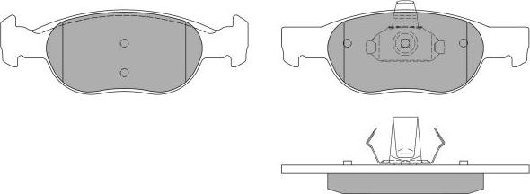 FREMAX FBP-1516 - Комплект спирачно феродо, дискови спирачки vvparts.bg