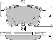 FREMAX FBP-1583 - Комплект спирачно феродо, дискови спирачки vvparts.bg