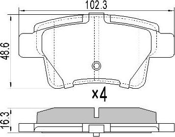 FREMAX FBP-1579 - Комплект спирачно феродо, дискови спирачки vvparts.bg