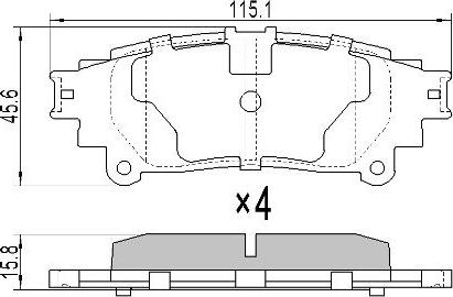 FREMAX FBP-1695 - Комплект спирачно феродо, дискови спирачки vvparts.bg