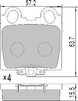 FREMAX FBP-1616 - Комплект спирачно феродо, дискови спирачки vvparts.bg