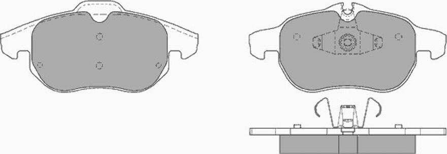 FREMAX FBP-1618 - Комплект спирачно феродо, дискови спирачки vvparts.bg