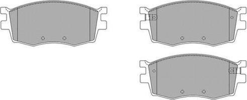 FREMAX FBP-1632 - Комплект спирачно феродо, дискови спирачки vvparts.bg