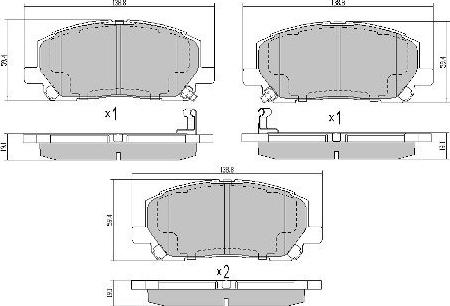 FREMAX FBP-1629 - Комплект спирачно феродо, дискови спирачки vvparts.bg