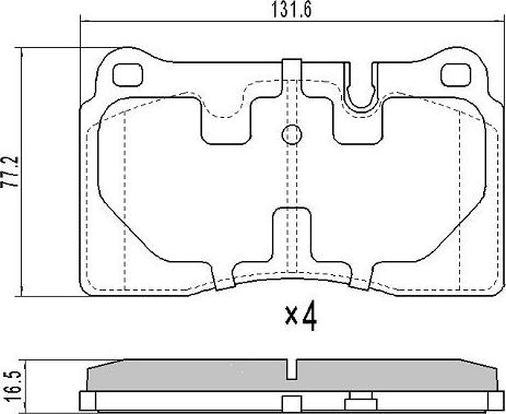 FREMAX FBP-1675 - Комплект спирачно феродо, дискови спирачки vvparts.bg