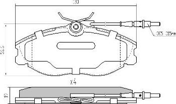 FREMAX FBP-1017 - Комплект спирачно феродо, дискови спирачки vvparts.bg