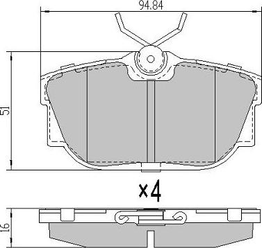 FREMAX FBP-1162 - Комплект спирачно феродо, дискови спирачки vvparts.bg