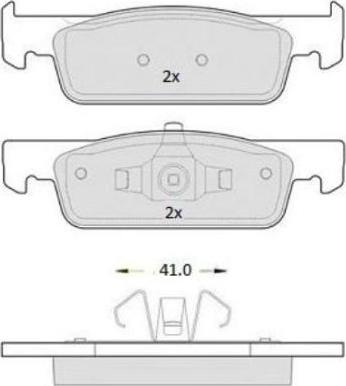 FREMAX FBP-1893 - Комплект спирачно феродо, дискови спирачки vvparts.bg