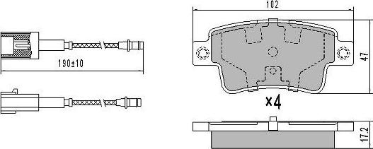 FREMAX FBP-1843 - Комплект спирачно феродо, дискови спирачки vvparts.bg